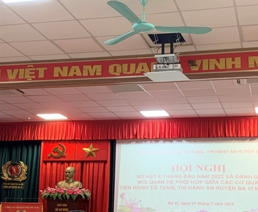 Các cơ quan tiến hành tố tụng huyện Ba Vì tổ chức Hội nghị sơ kết, đánh giá...